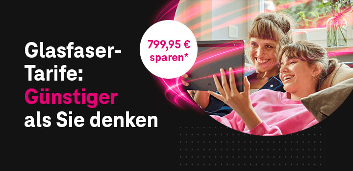 Glasfaser der Telekom - Fr kurze Zeit 30  Extra-Provision