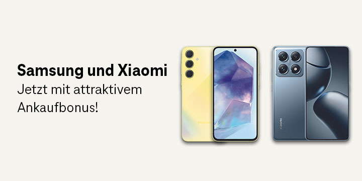 Ankaufbonus fr Samsung und Xiaomi Smartphones