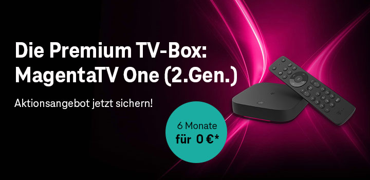 MagentaTV One Aktion - 6 Monate fr 0  oder einmalig 77 