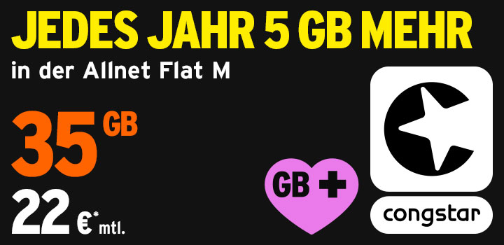 congstar Angebot - iPhone 15 mit Allnet Flat M